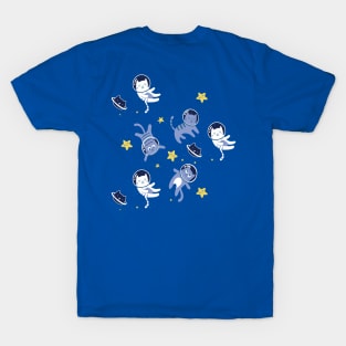 Cute Kittens in Space T-Shirt